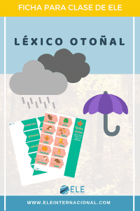 Léxico otoñal. Agrupaciones léxicas para amplicar vocabulario otoñal. #spanishteacher #vocabulary