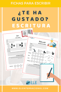 Plantilla para escribir opiniones. Escritura en clase de español. #spanishteacher #fichas
