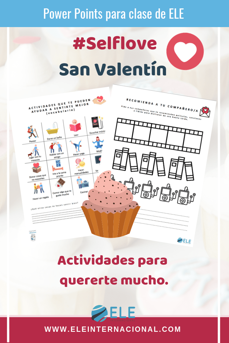 Actividades para trabajar en San Valentín en clase de español. #selflove #profedeele