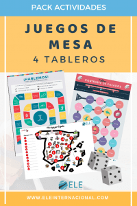 Pack de juegos de mesa para clase de idiomas. Descargables para trabajar en clase. #profedeELE #SpanishTeacher #TeachmoreSpanish 
