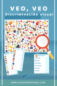 Juegos ELE niños. Juego para mejorar la destreza visual y trabajar con vocabulario. Actividades para clase de ELE Juegos ELE para niños Veo, veo