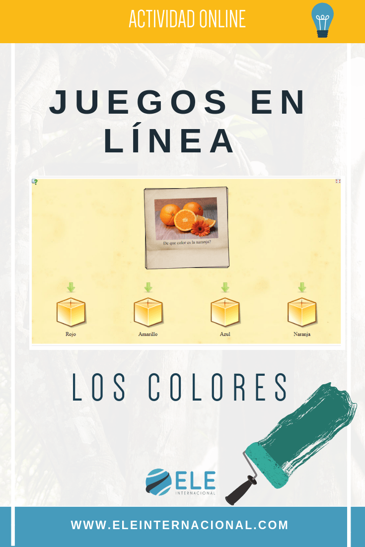 Jugar con los colores. Online games for Spanish lessons. Vocabulary games. #spanishteacher #profedeele