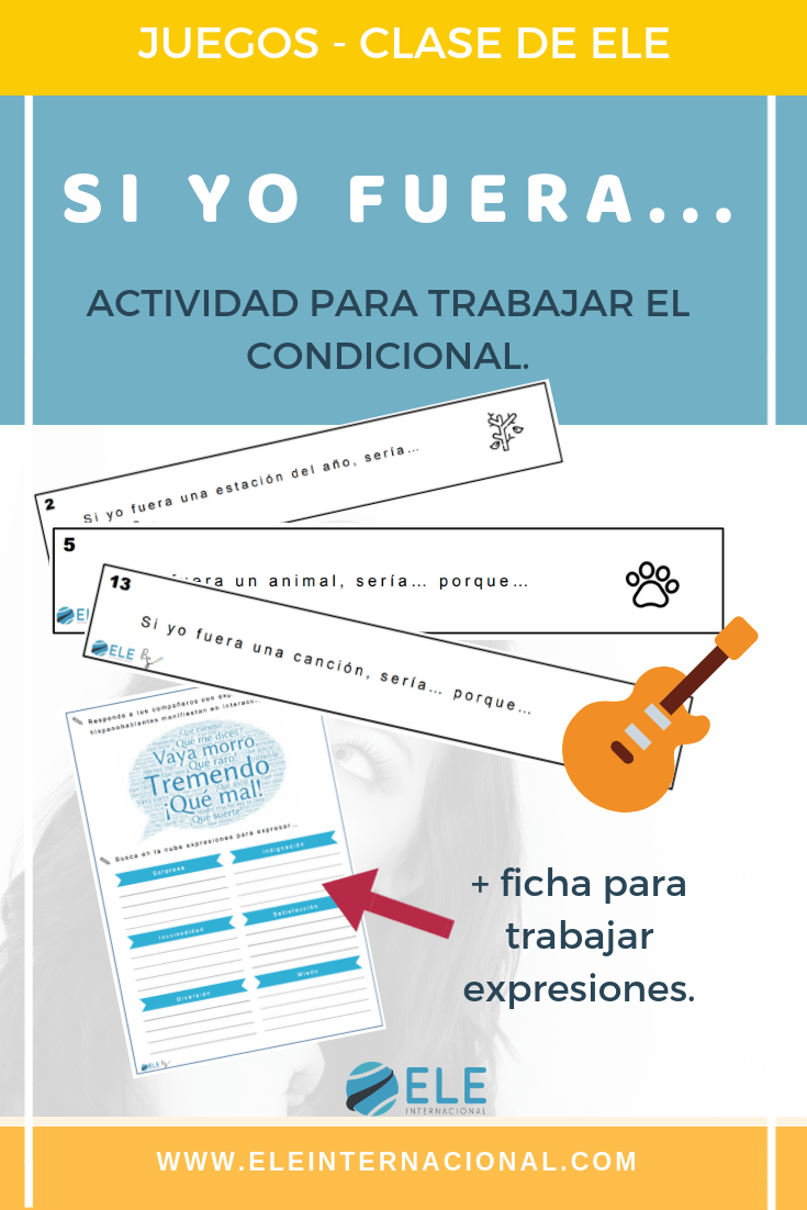 El condicional en español. Actividades para mejorar la expresión oral en clase de español. #spanishteacher