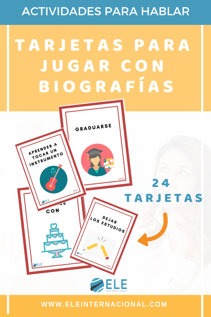 Actividades para trabajar las biografías en clase de español. Actividades para mejorar la comunicación oral. #profedeele #spanishteacher