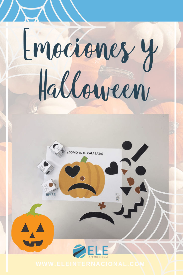 Trabaja las emociones en Halloween tirando los dados para hacer una calabaza diferente. #halloween #activity