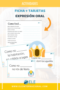 Actividades para trabajar la expresión oral. #profedeele #spanishteacher