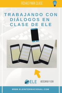 Plantilla descargable móvil. Cuadernos interactivos clase de español. #spanishteacher Diálogos