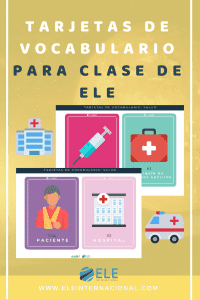Tarjetas de vocabulario sobre salud. MFL Spanish vocabulary, #spanishlesson #profedeele