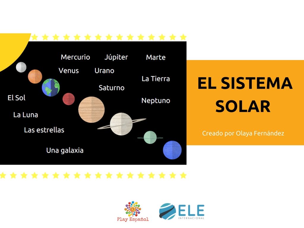 El sistema solar. Descargables para saber más sobre las planetas en español. #infografías #claseele