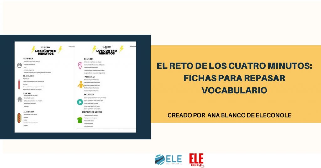 Juego para repasar vocabulario en clase de español. Ideas para clase de ELE. #gamificar #Spanishteacher