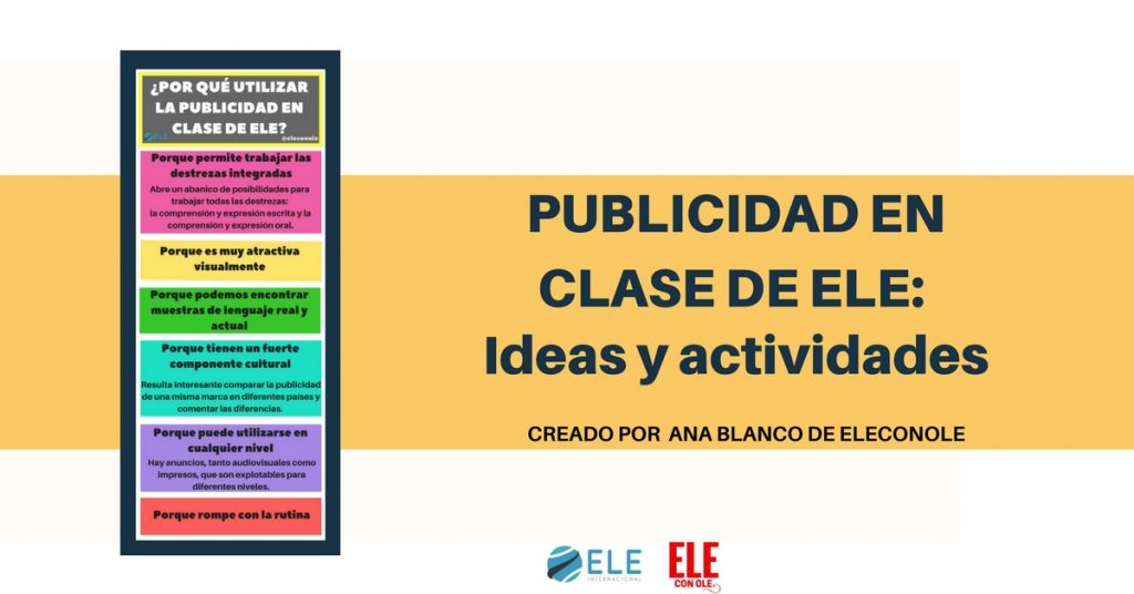 Publicidad en clase de ELE ideas y actividades