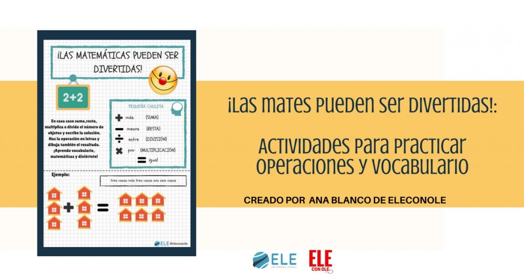 Actividades para trabajar las matemáticas en clase de español. #spanishteacher #teachspanish