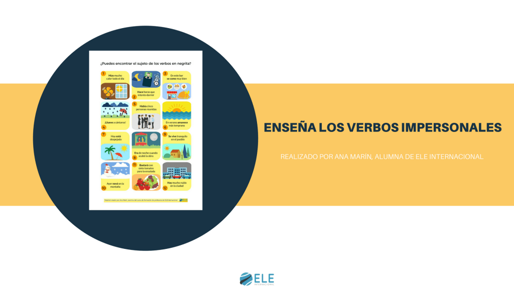 Trabaja los verbos impersonales con estas fichas. #spanishteacher #verbos