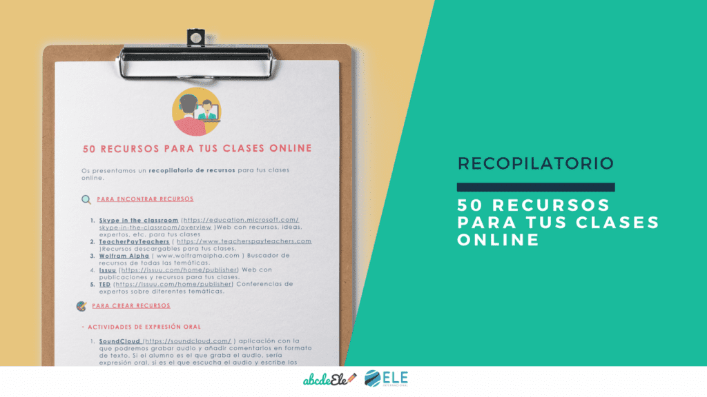 Recursos para tu clases online de idiomas