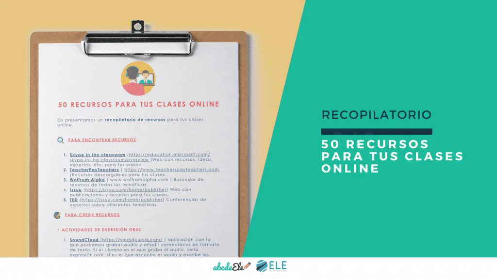 Recursos para tu clases online de idiomas
