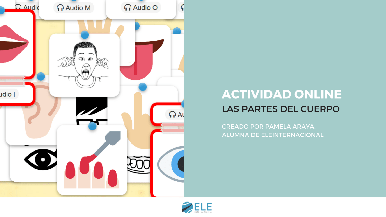 Las partes del cuerpo actividad online gratuita para clase de ELE. Ideas para clase de español.