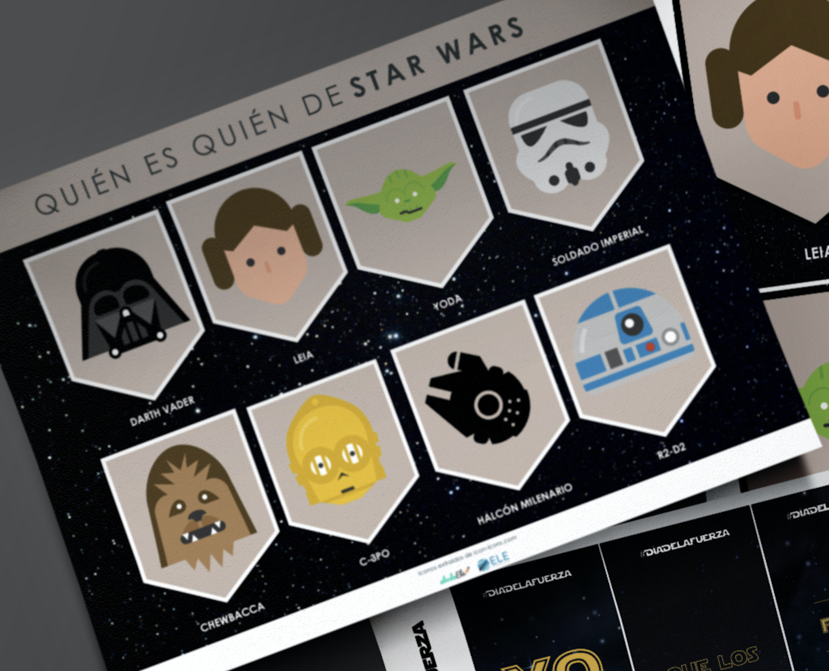 Materiales de Star Wars para tus clases de ELE. Juegos, marcapáginas y mucho más para divertir en el aula con los personajes más famosos de la galaxia. #spanishteacher #juegos #starwars