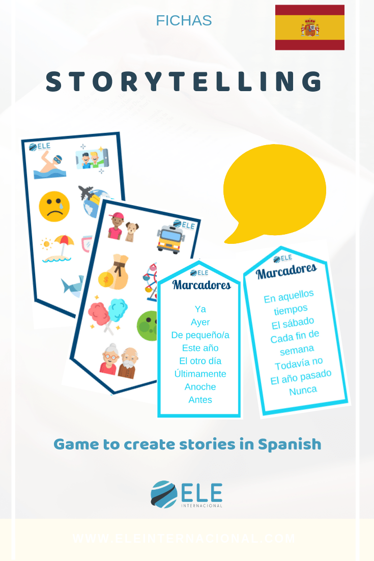 Historias pasadas. Actividades para trabajar historias. Actividad para trabajar la expresión oral en clase de español. #claseELE #profedeELE