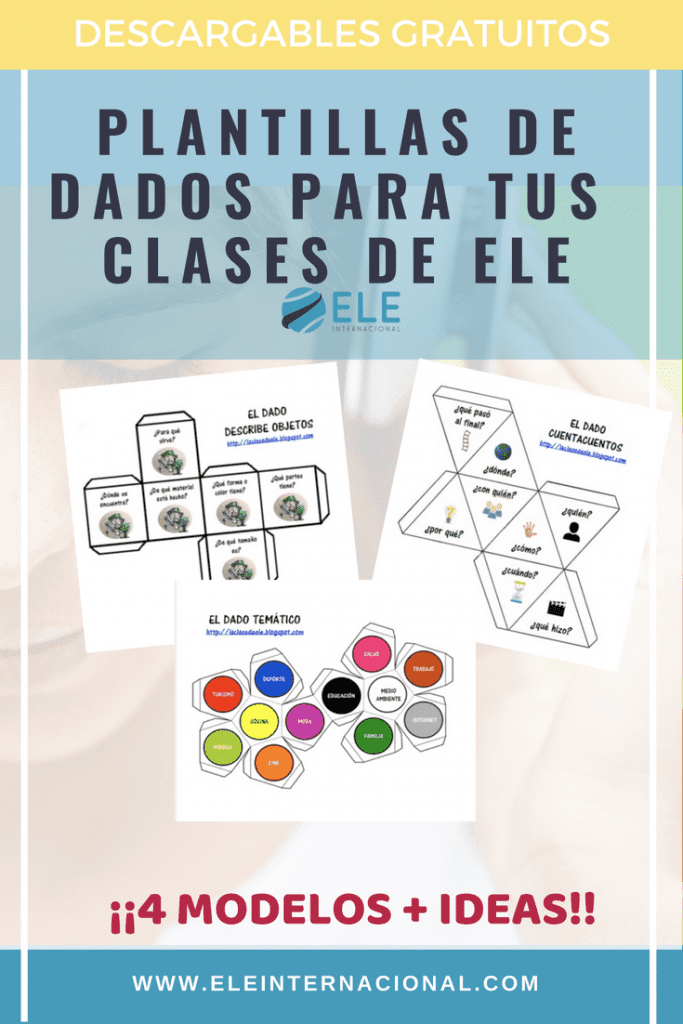Juegos de mesa para clase de idiomas. Juegos para clase de ELE. Juegos con dados en clase de español. #spanishteacher #claustrodeig #teachmorespanish #profedeele