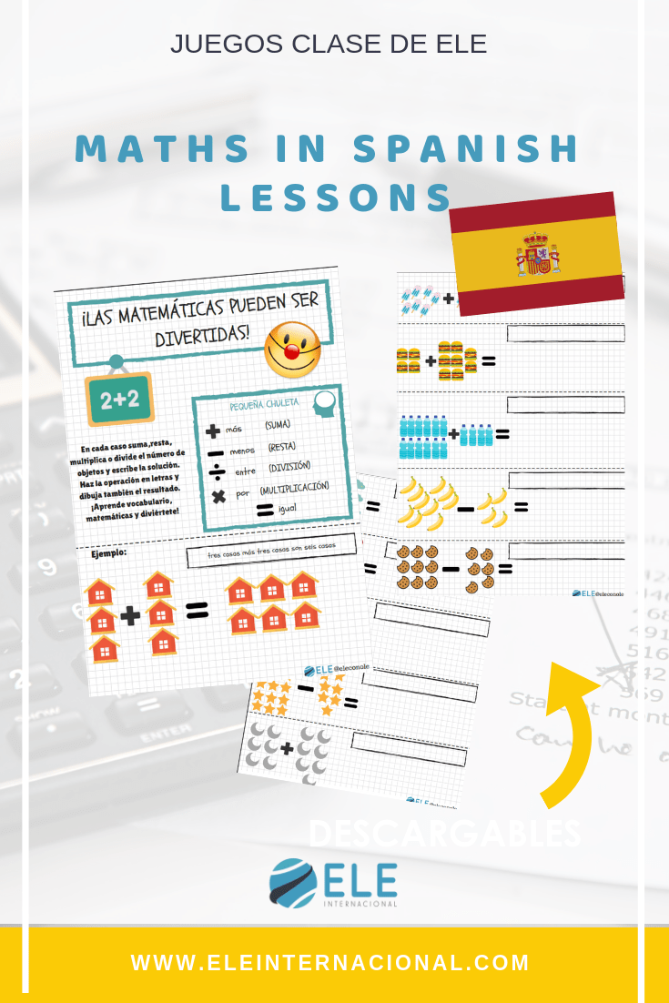 Actividades para trabajar las matemáticas en clase de español. #spanishteacher #teachspanish