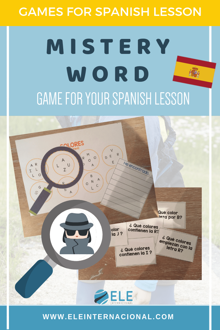 Juego para trabajar vocabulario de manera divertida. Deletrear en clase de español. Spelling games.
