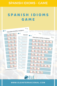 Enseña modismos en clase de español con este puzzle ideal para descubrirlos. #activity #spanishteacher