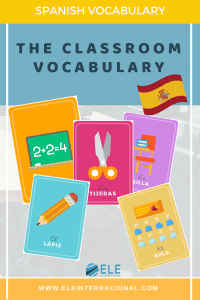 Vocabulario para la vuelta al cole. Tarjetas para que tus alumnos aprendan vocabulario básico sobre la vuelta al cole. #flashcards #vocabulario #vueltalcole