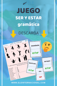 Juegos gramaticales para clase de español. Gramática en clase de ELE. Juego de mesa.