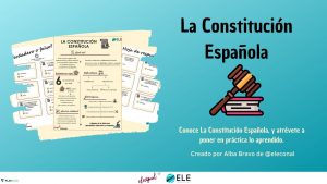 actividad la Constitución española