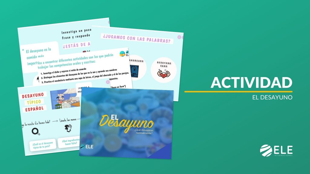 el desayuno en clase de ELE