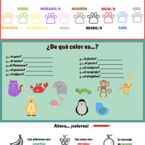 Ficha Para Enseñar Los Colores En Clase De Ele Para Niños