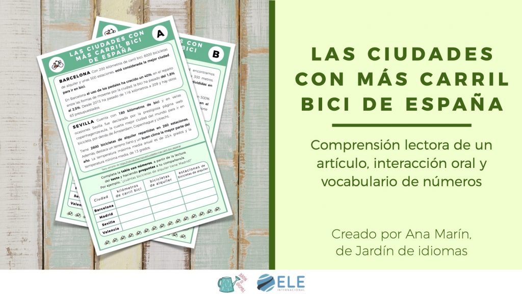 Texto de comprensión lectora ele a2 y a1