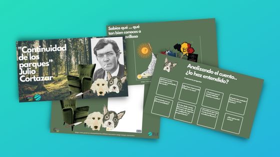 Actividad descargable de literatura hispana sobre Julio Cortázar (B1-B2)