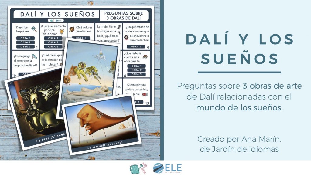 Dalí y los sueños, tablero con preguntas sobre sus obras
