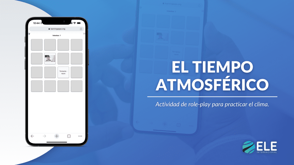 Actividad de roleplay sobre el tiempo atmosférico en español