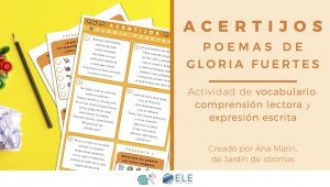 Actividad acertijos y poemas de animales de Gloria Fuertes