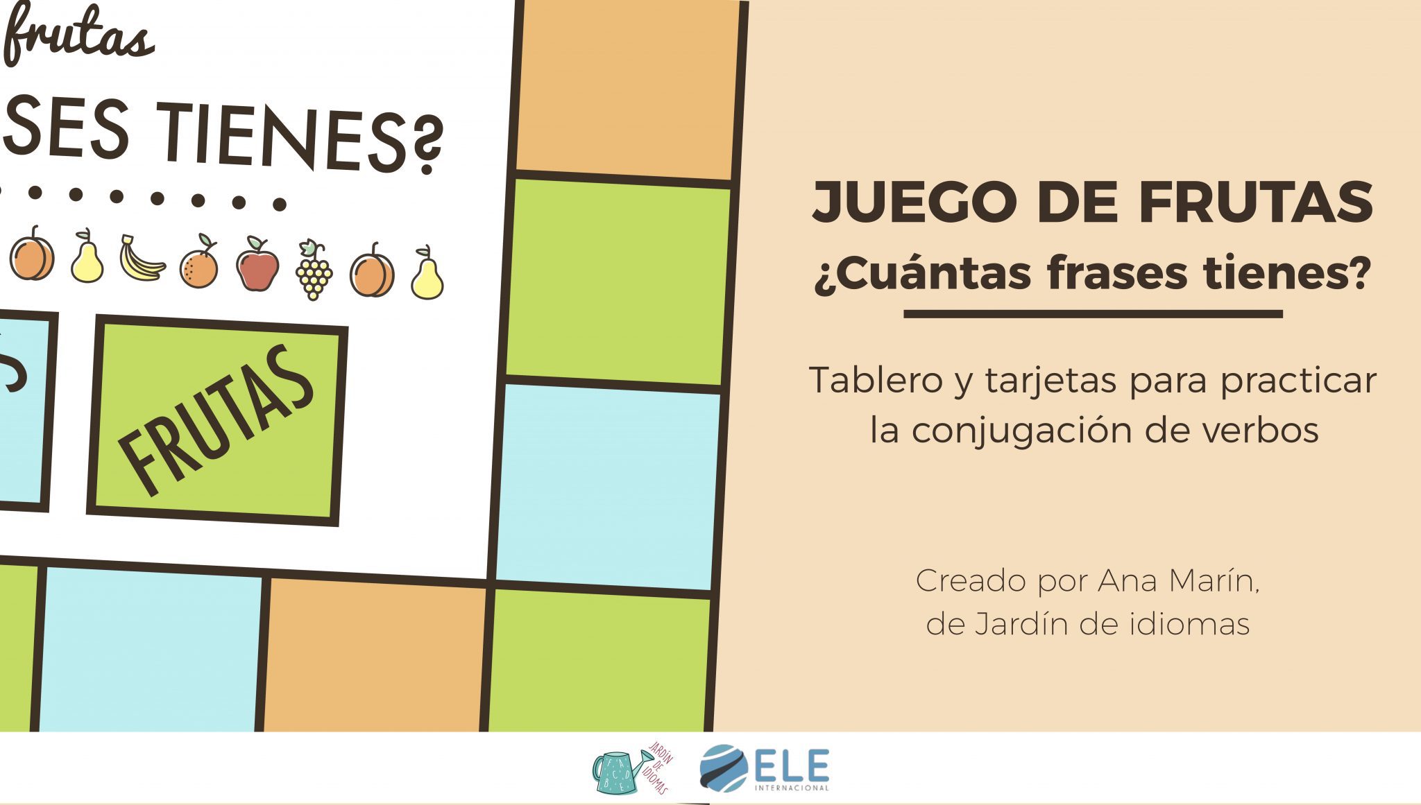 Juego de frutas para conjugar verbos - ELEInternacional