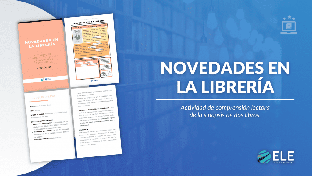 Actividad de comprensión lectora para celebrar el Día de las Librerías