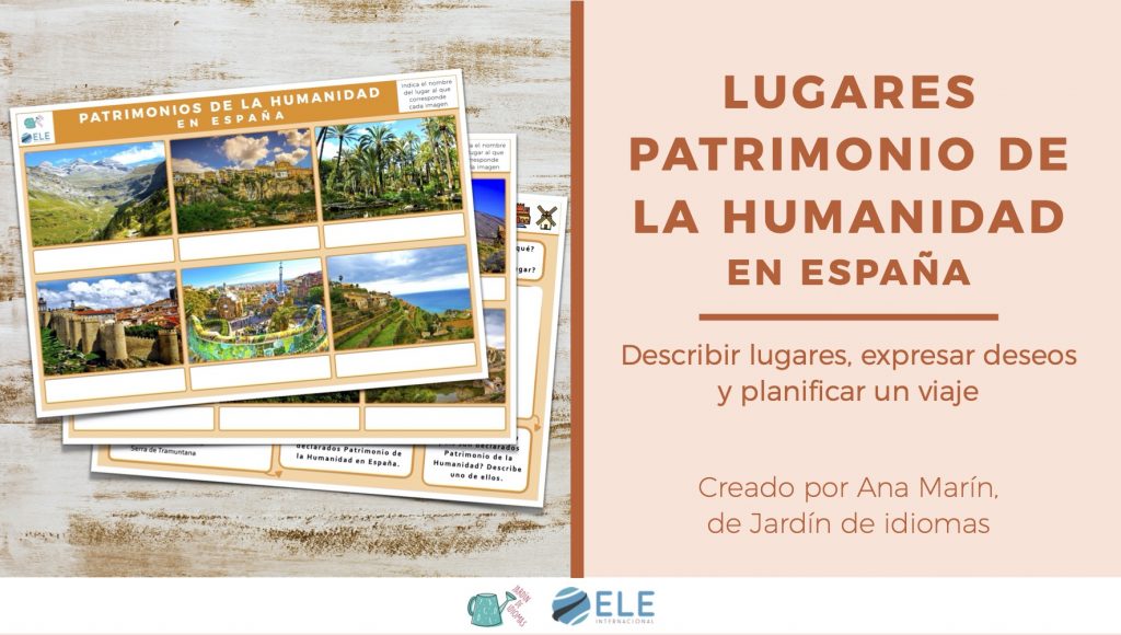 Actividad sobre lugares Patrimonio de la Humanidad en España