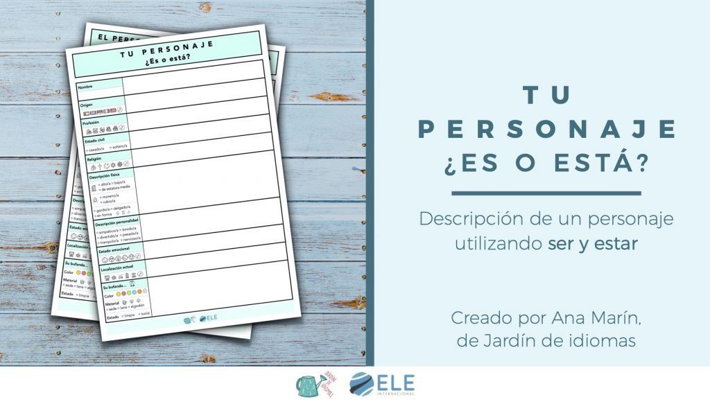 material para trabajar ser y estar