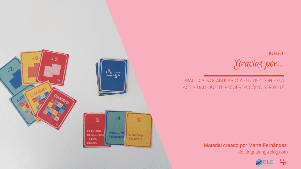 Juego de cartas para dar las gracias por navidad