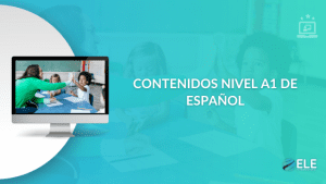 Profesora ELE enseñando un contenido para niveles A1 de español