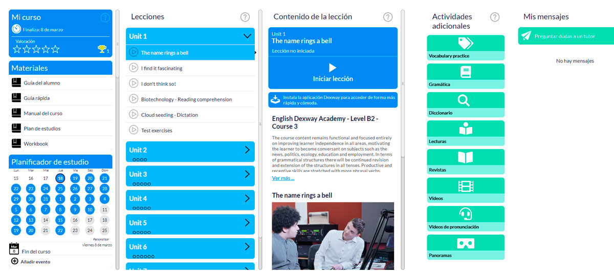 Curso de inglés online de ELEInternacional