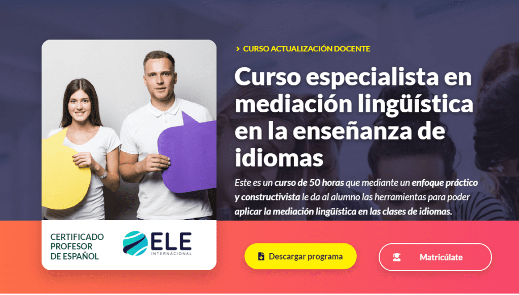 Curso especialista en mediación lingüística
