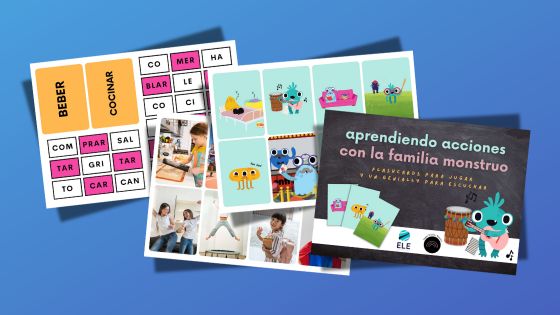 Material para aprender las acciones habituales