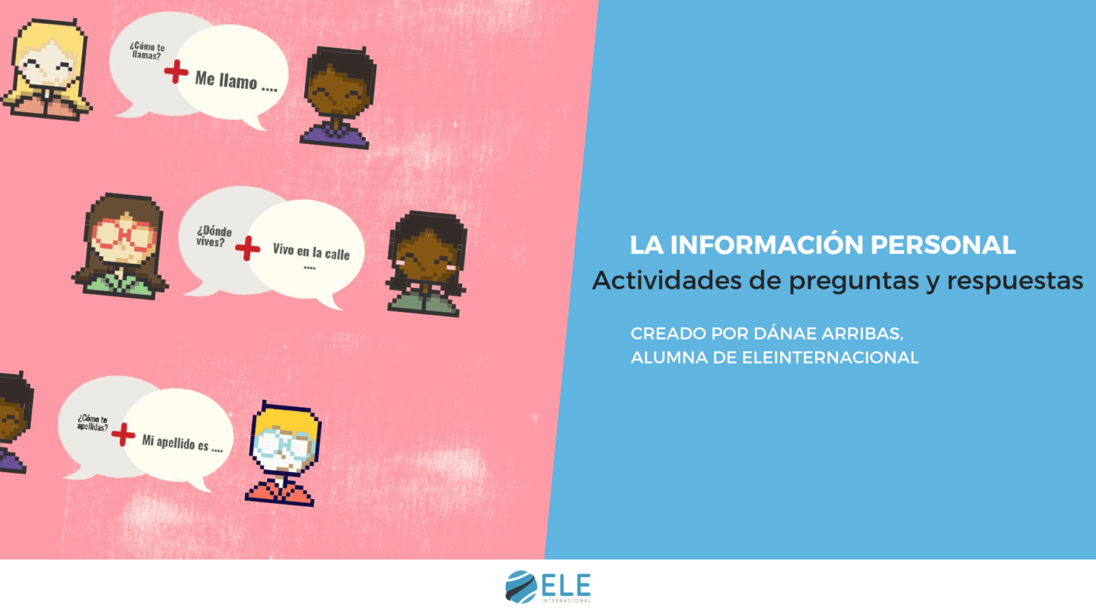La información personal. Actividades para preguntas y respuestas en clase de ELE. #activity #spanishteacher