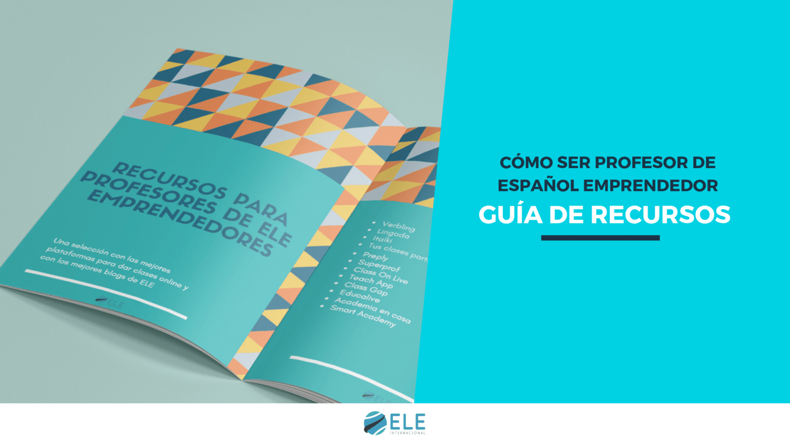Guía con recursos sobre cómo ser profesor de español emprendedor. #guía #recursos