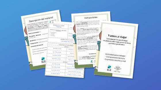 Fichas sobre el vocabulario de los viajes para planificar uno